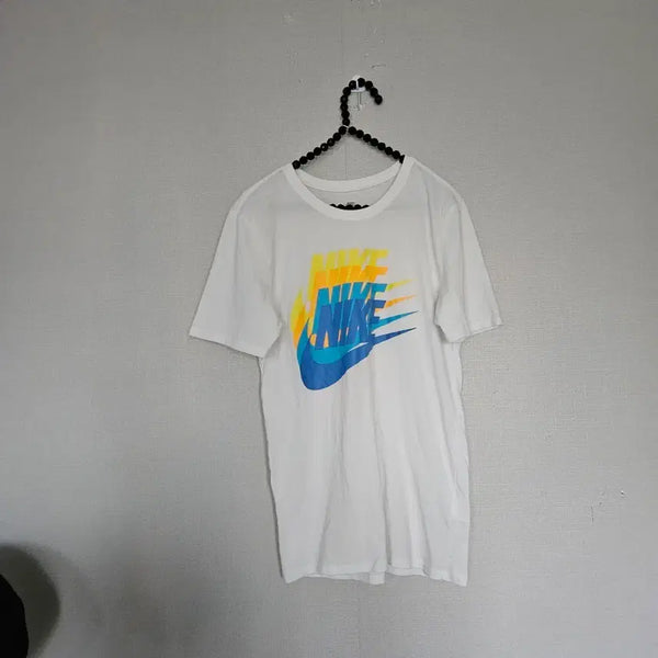 [BUNJANG] Nike White Multi Logo T-Shirt / 나이키 반팔티 흰색 멀티 로고