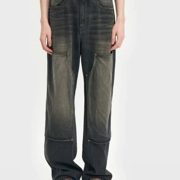 [BUNJANG] Vellie Highway Carpenter Denim Pants Vintage Black True Wide 30 / 벨리에/하이웨이 카펜터 데님 팬츠 - 빈티지 블랙 트루와이드/30