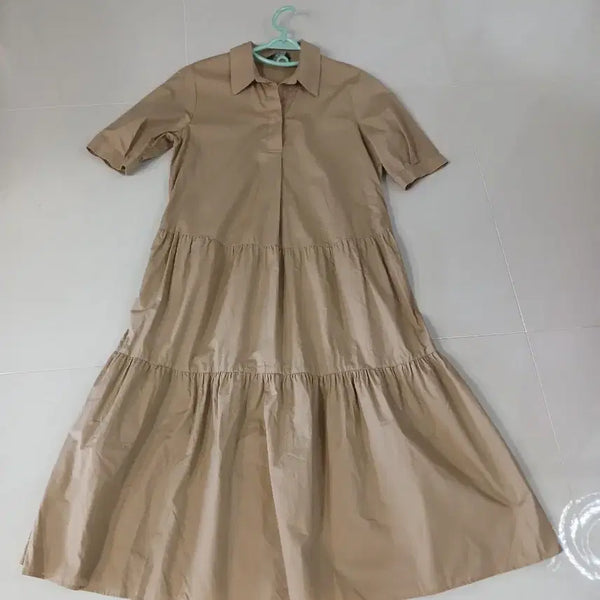 [BUNJANG] ZIO Songzio Frill Long Dress / 지오송지오 프릴 롱원피스