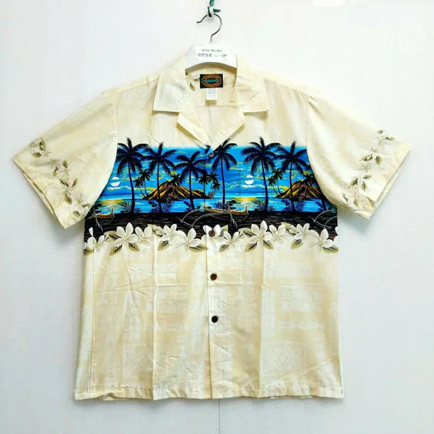 [BUNJANG] Hawaiian Reserve Men's Short Sleeve Hawaiian Shirt (Size M, Fits 95-100) / Hawaiian Reserve하와이안셔츠95-100/비치웨어