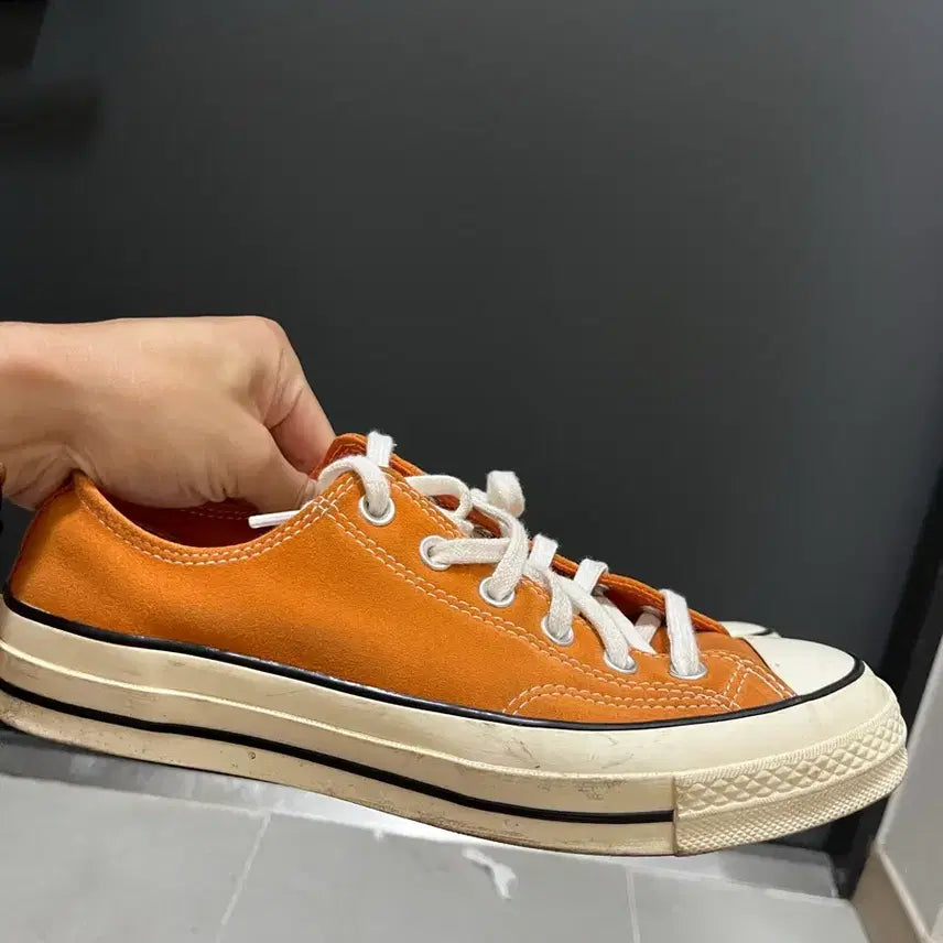 [BUNJANG] Converse Chuck Taylor 1970s Vintage Orange Canvas Shoes / [260] 컨버스 척테일러 1970s 빈티지 오렌지