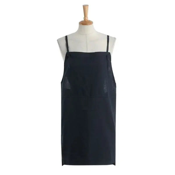 [BUNJANG] Adjustable Strap Back Banding Linen Mini Dress Navy / [새상품]끈조절 뒷밴딩 린넨 미니 원피스/네이비