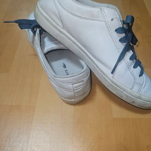 [BUNJANG] Lacoste White Sneakers / 라코스테 흰색 스니커즈