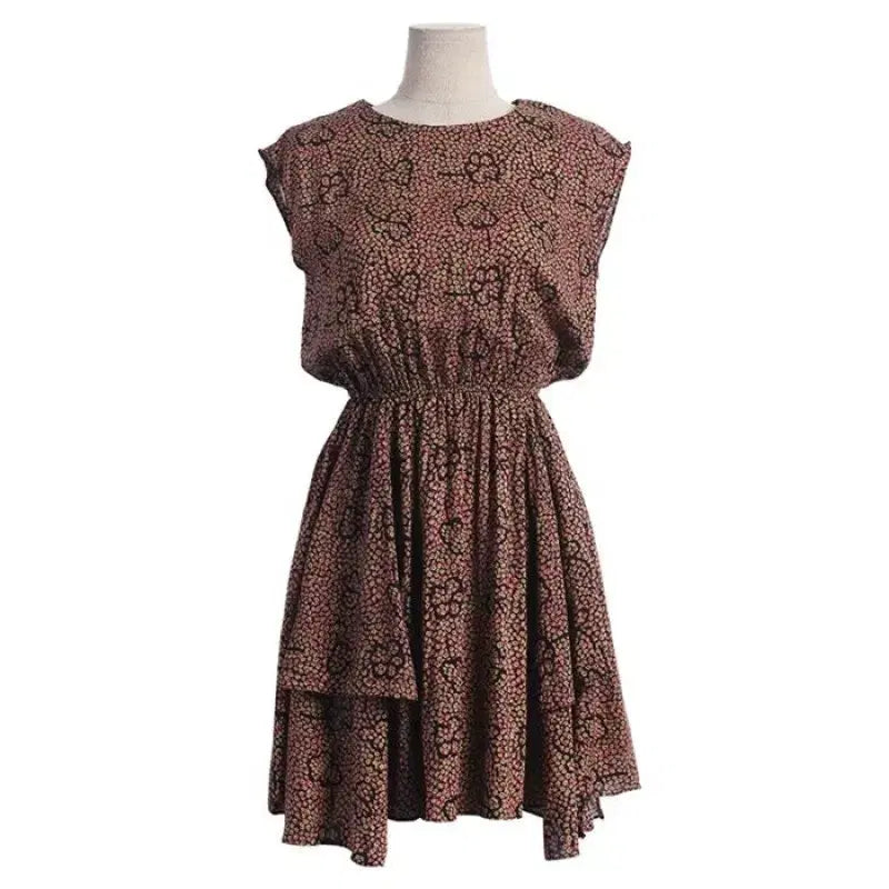 [BUNJANG] Mini Pattern Banding Dress Black / [새상품]미니 패턴 밴딩 원피스/블랙
