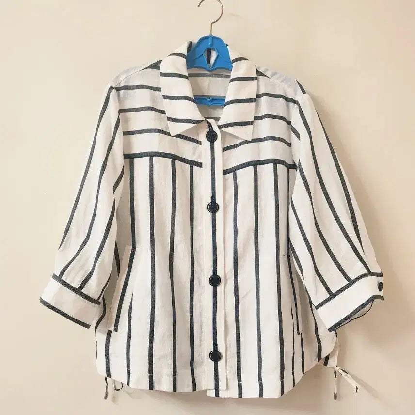 [BUNJANG] 2024 Stripe Shirt Jacket / 24년형 Si스트라이프 마 셔츠자켓 66