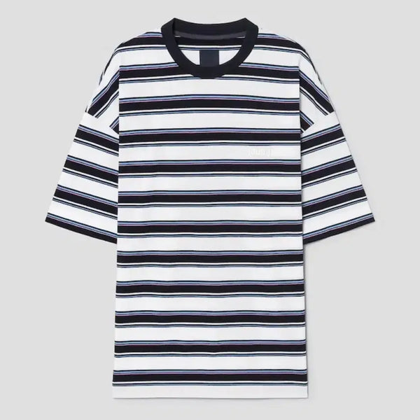 [BUNJANG] Juun.J 26SS Pique Stripe Short Sleeve Shirt (L) / 준지 26ss 피케 스트라이프 숏슬리브(L)