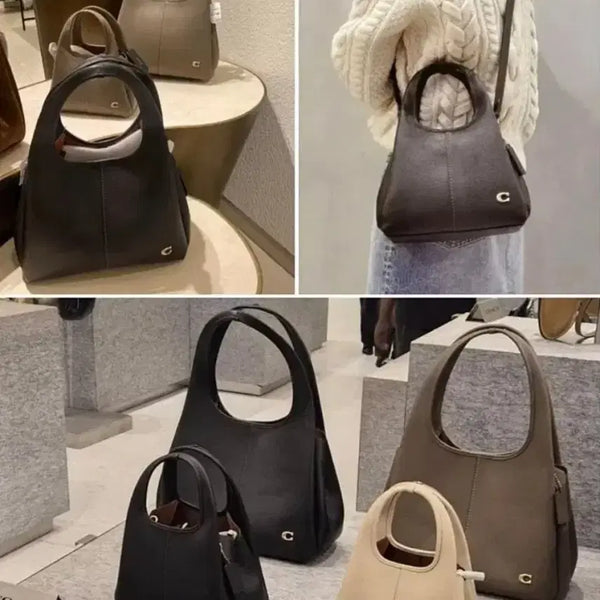[BUNJANG] Coach Lana Bag Medium (23cm) Black Leather Shoulder Bag / [블랙 오늘발송] 코치 라나백 미디엄23사이즈 블랙