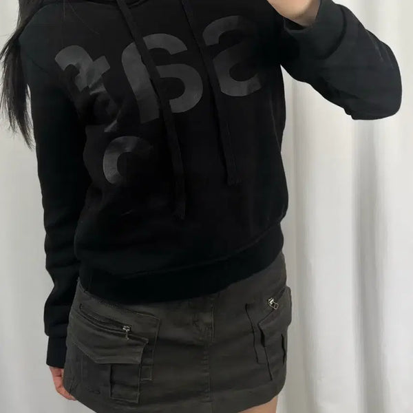 [BUNJANG] Safarispot Black Hoodie Size 2 / 사파리스팟 1/2 블랙 후드티