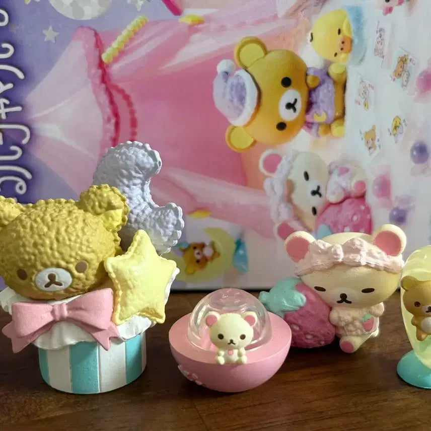 [BUNJANG] Rilakkuma Floral Party Discontinued Re-Ment Figure Set / 리락쿠마 단종 리멘트 플로랄파티