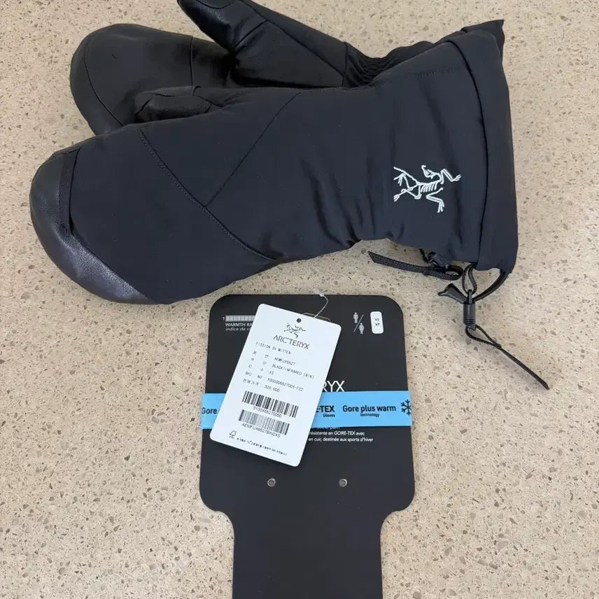 [BUNJANG] Arc'teryx Fission SV Mitten Black Gloves / [XS] 아크테릭스 피션SV 미튼 블랙 글러브