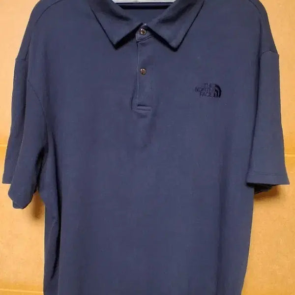 [BUNJANG] The North Face Navy Short-Sleeve Polo Shirt / 노스페이스 네이비 반팔 카라티