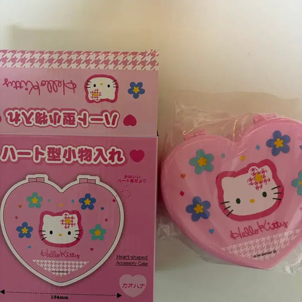 [BUNJANG] Hello Kitty Heart Accessory Case / 헬로키티 하트 모양 액세서리 케이스