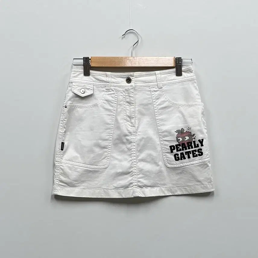 [BUNJANG] PEARLY GATES Women's Golf Skirt White / 파리게이츠 여성 골프 치마