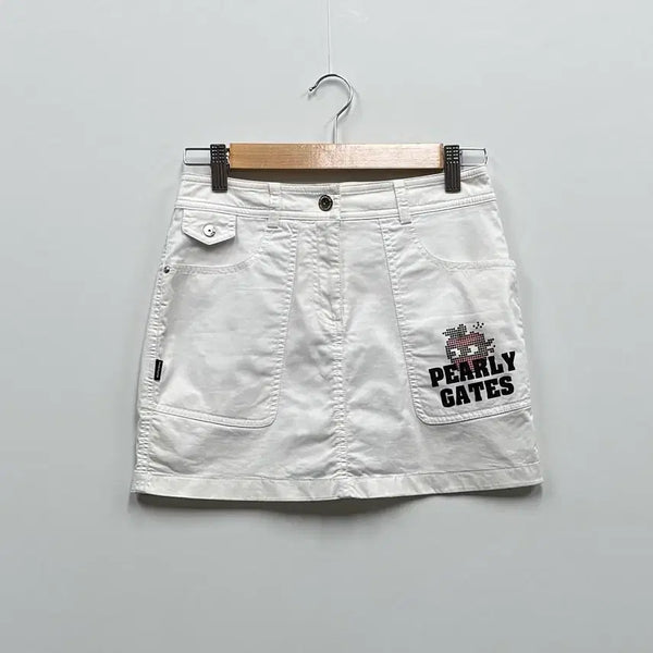 [BUNJANG] PEARLY GATES Women's Golf Skirt White / 파리게이츠 여성 골프 치마