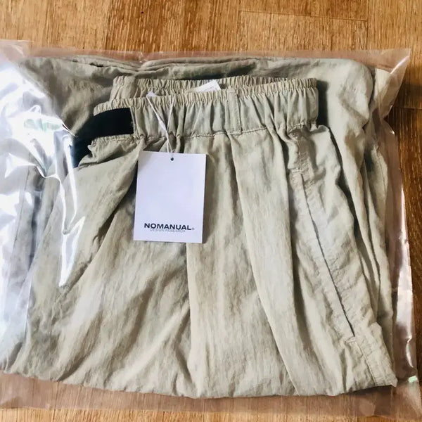 [BUNJANG] No Manual Bridge Belt Shorts Sand Grey L / 노매뉴얼 브리지벨트 숏팬츠 샌드그레이 L