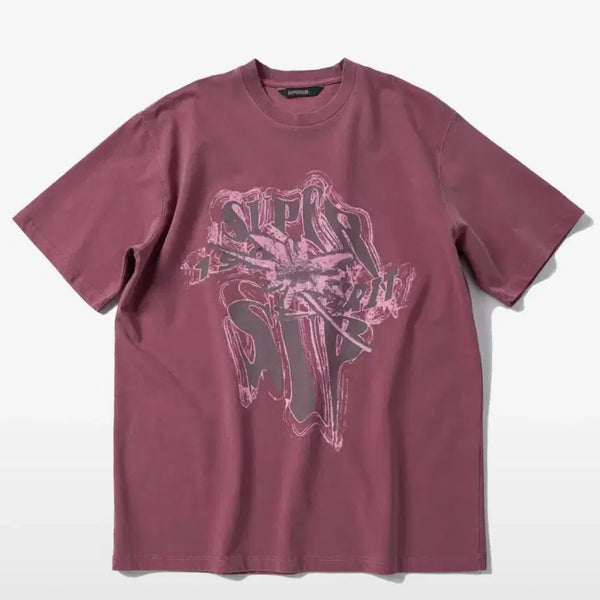 [BUNJANG] Tornado Pigment Magenta Sweatshirt / 토네이도 피그먼트 마젠타