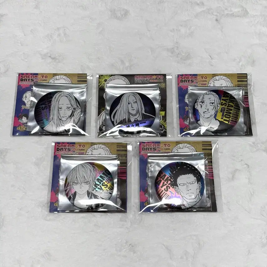 [BUNJANG] Sakamoto Days Shishiba Taro Akira D-Collection Badge Bundle Set / (일괄 가격) 사카모토데이즈 시시바 타로 아키라 디콜렉션 데콜렉션 뱃지