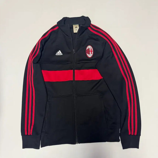 [BUNJANG] Adidas AC Milan Vintage Track Top M / 희귀!! 아디다스 올드스쿨 AC밀란 빈티지 검빨 져지 트랙탑 M