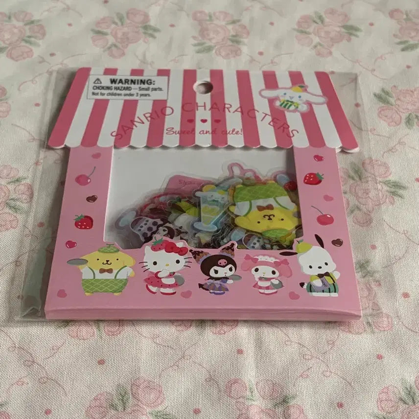 [BUNJANG] Sanrio Characters Parfait Sticker Set / 산리오 캐릭터즈 파르페 조각 스티커