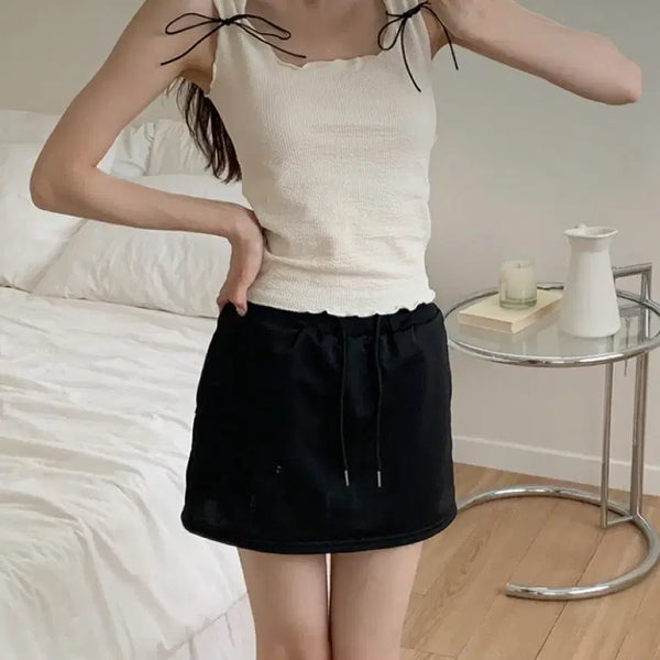 [BUNJANG] Slowand Oini Jenio Training Mini Skirt / 트레이닝 미니 스커트 치마 새상품 슬로우앤드 오이니 제니오