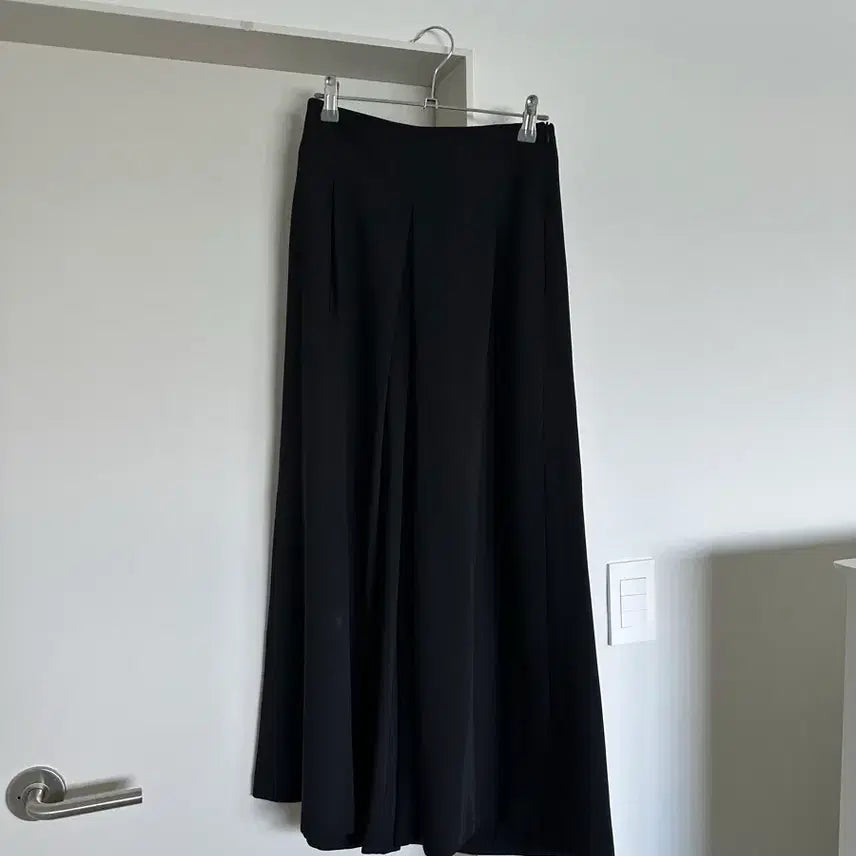 [BUNJANG] Fresh Label Black Wide Pants Slacks Short S / 프레시라벨 블랙 와이드 팬츠 슬랙스 숏 S