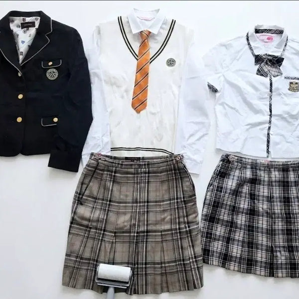 [BUNJANG] School Uniform Set (Spring/Autumn/Winter & Summer) for Jinkwan High School & Jinkwan Middle School Girls / 예쁜 여자교복 춘추동계용 교복세트 짧치d124f(진관중, 진관고)