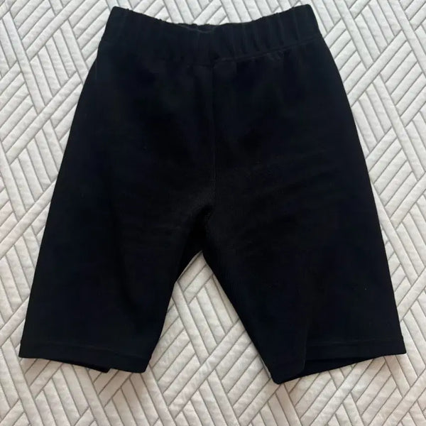 [BUNJANG] Black 5-Inch Inseam Elastic Waist Shorts / 블랙 5부 밴딩 반바지