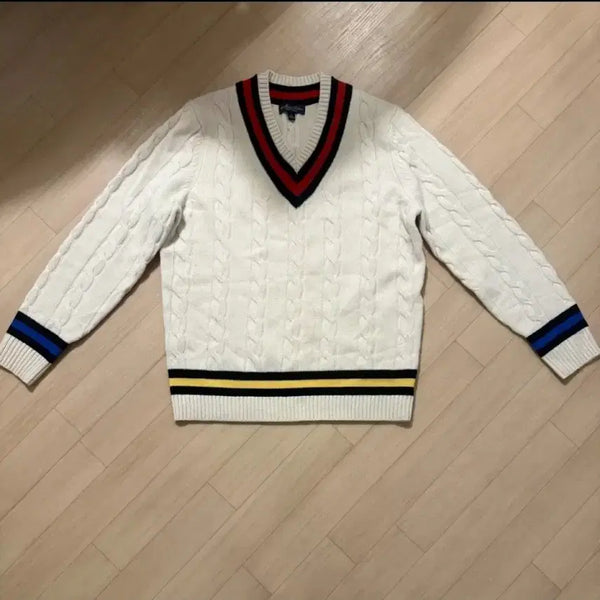 [BUNJANG] Brooks Brothers Cable Knit Sweater L / 브룩스브라더스 크리켓 니트 L
