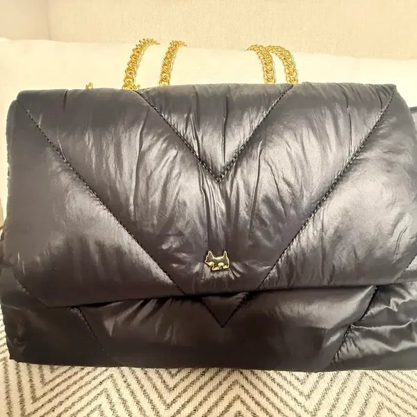 [BUNJANG] Quilted Shoulder Bag with Chain Strap / 가방 판매