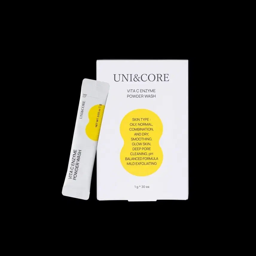 [BUNJANG] Uni&Core VitaC Enzyme Powder Wash - 90 Sachets (30 Sachets x 3) / 유니앤코어 비타C 효소 파우더 워시 30개입 2+1  총 90포