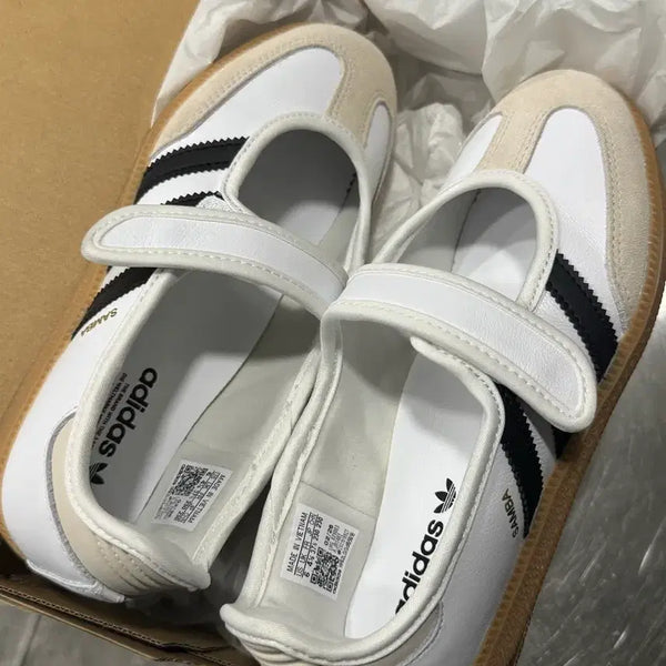 [BUNJANG] Adidas Samba Jane Cloud White Alumina Balletcore Sneakers / 아디다스 삼바 제인 클라우드 화이트 알루미나 발레코어