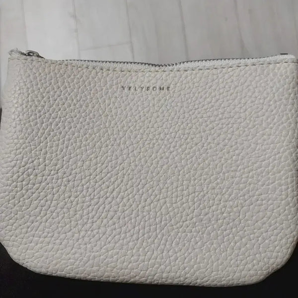[BUNJANG] VELYSOME Blossom Ivory Coin & Transit Card Pouch / VELYSOME 블리썸 아이보리 손지갑 동전*교통카드 파우치 지퍼지깁