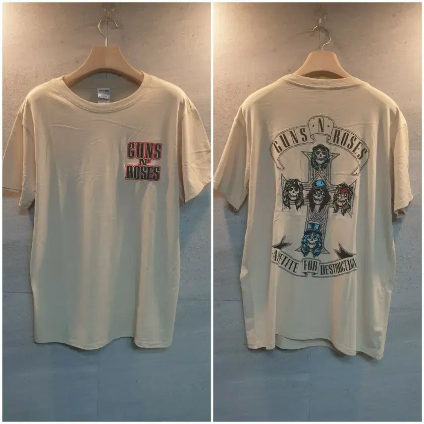 [BUNJANG] Guns N' Roses Appetite for Destruction Official Merchandise T-Shirt / 건즈앤로지스. 굿즈 정품.반팔티.
