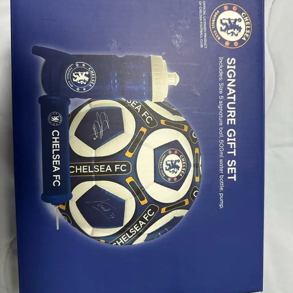 [BUNJANG] Chelsea FC Signature Gift Set - Soccer Ball, Water Bottle, Pump / 첼시 FC 시그니처 기프트 세트 (축구공, 물통, 펌프)