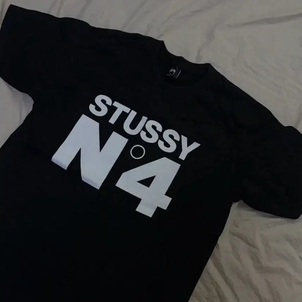 [BUNJANG] Stussy N4 Logo T-Shirt Black / 스투시 N4 반팔티 블랙
