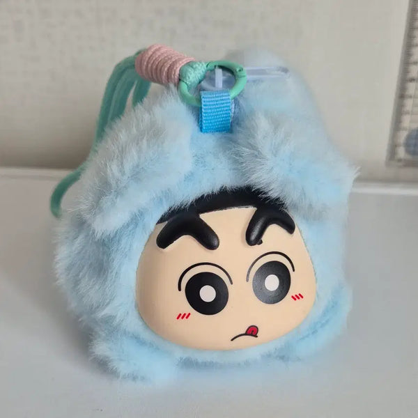 [BUNJANG] Crayon Shin-chan Sky Blue Pencil Case / [짱구] 짱구 하늘색 필통