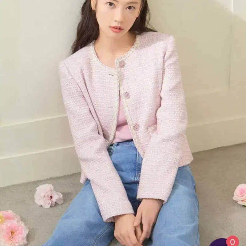 [BUNJANG] Roem Tweed Jacket, T-shirt, Long Padding Set / (새상품 택있음,40->39)로엠 트위드 자켓, 티셔츠, 롱 패딩