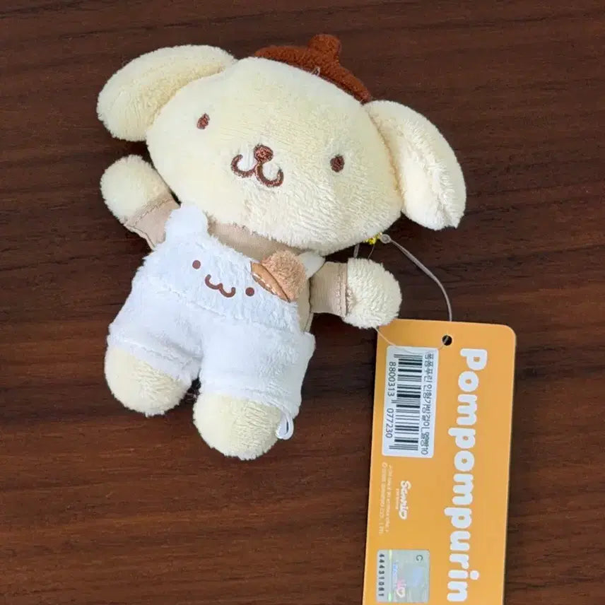 [BUNJANG] Sanrio Pompompurin Overalls Keychain / 산리오 폼폼푸린 멜빵 키링