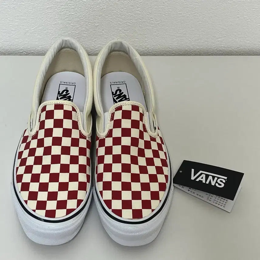 [BUNJANG] Vans Vault Slip-On Checkerboard Red (US 11) / [290] 구형 반스 볼트 슬립온 체커보드
