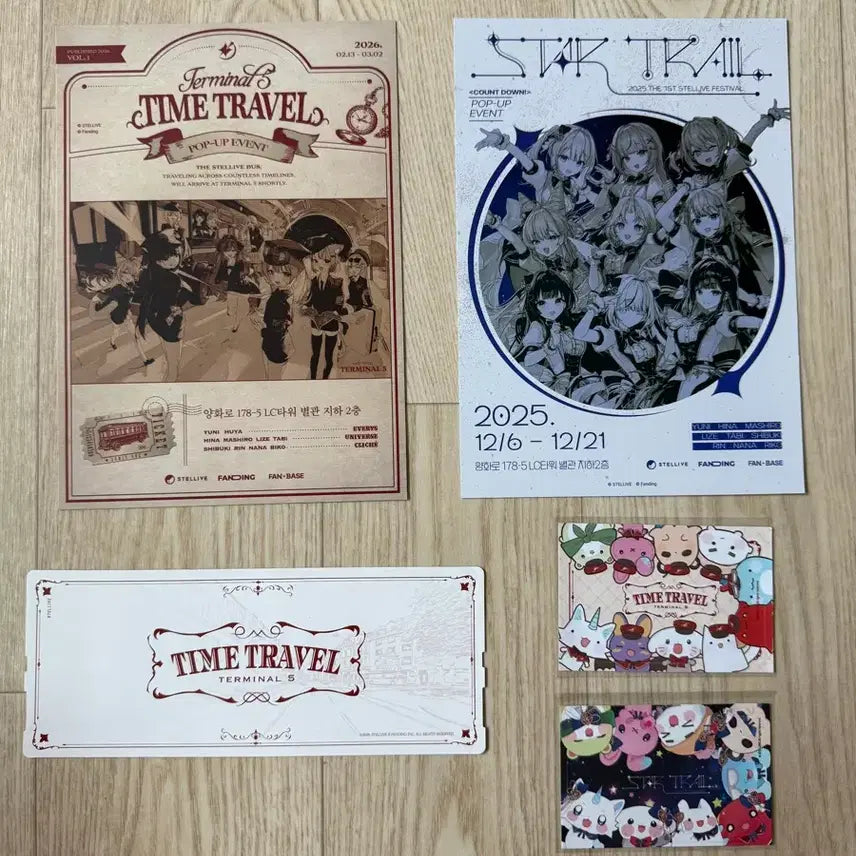 [BUNJANG] Stellive Popup Exclusive Card Sticker & Stamp Set / 스텔라이브 팝업 특전