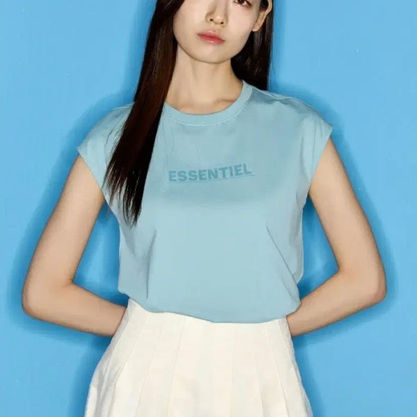 [BUNJANG] Briel Sleeveless T-shirts 2-Pack / 브리엘 슬리브리스 티셔츠2종 66