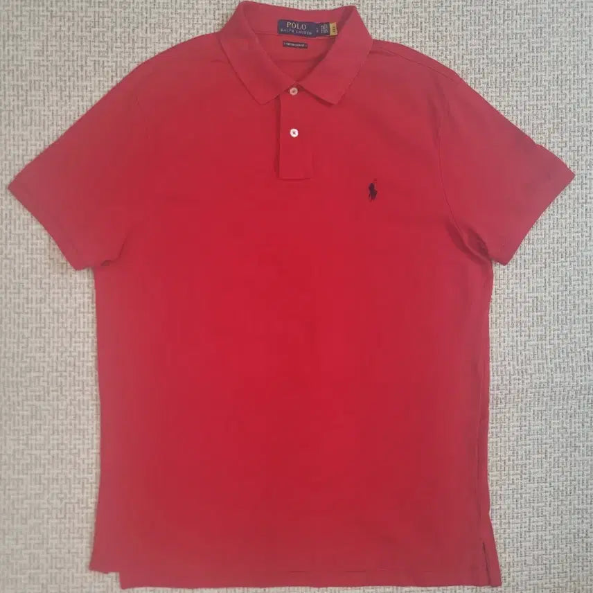 [BUNJANG] Polo Ralph Lauren Custom Slim Fit Polo Shirt Red L / 폴로 랄프로렌 커스텀 슬림핏 카라티 레드 L