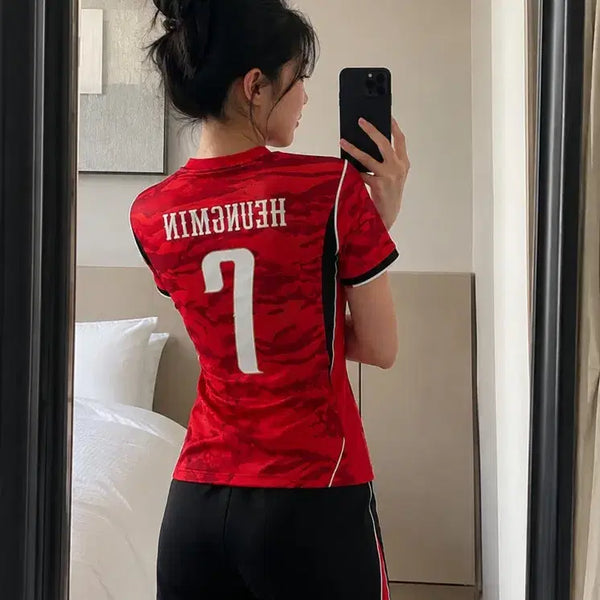 [BUNJANG] South Korea National Team Son Heung-min Embroidered Jersey / 대한민국 한국 홈 손흥민 유니폼 자수 새상품