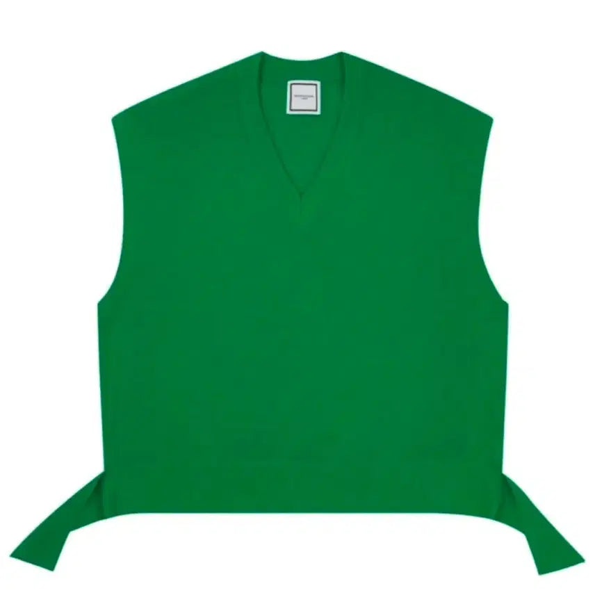 [BUNJANG] Wooyoungmi Green V-Neck Knit Vest / 우영미 니트 그린 베스트