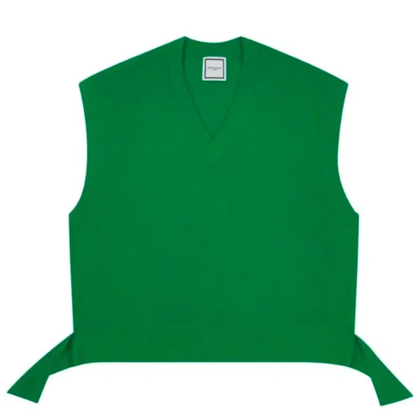[BUNJANG] Wooyoungmi Green V-Neck Knit Vest / 우영미 니트 그린 베스트