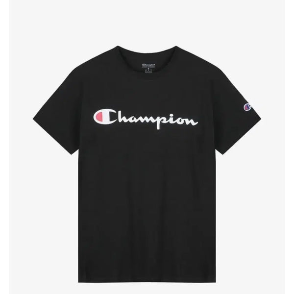 [BUNJANG] Champion Unisex Short Sleeve T-Shirt Black (M) / (새상품)챔피온 남녀공용 반팔티(M)95