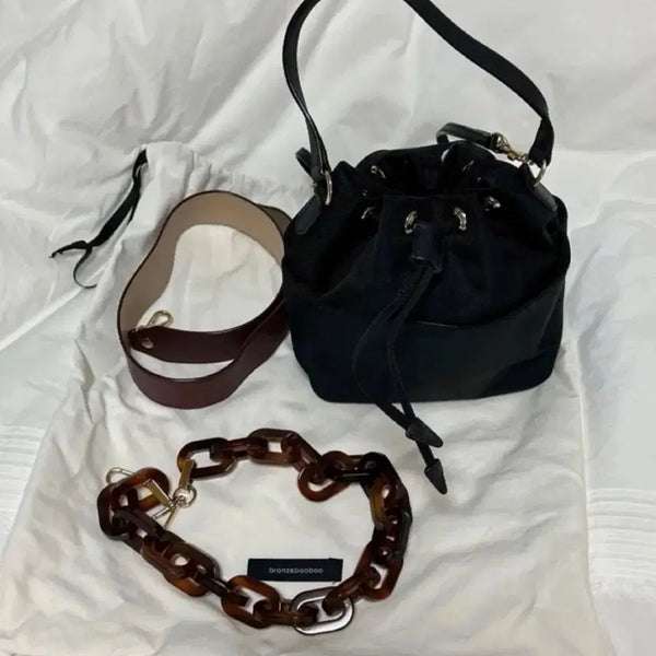 [BUNJANG] Bronze Couple Bucket Bag / 브론즈부부 버킷백