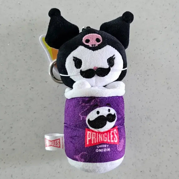 [BUNJANG] Sanrio Kuromi Pringles Collaboration Doll Keychain / 산리오 쿠로미 프링글스 콜라보 인형 키링