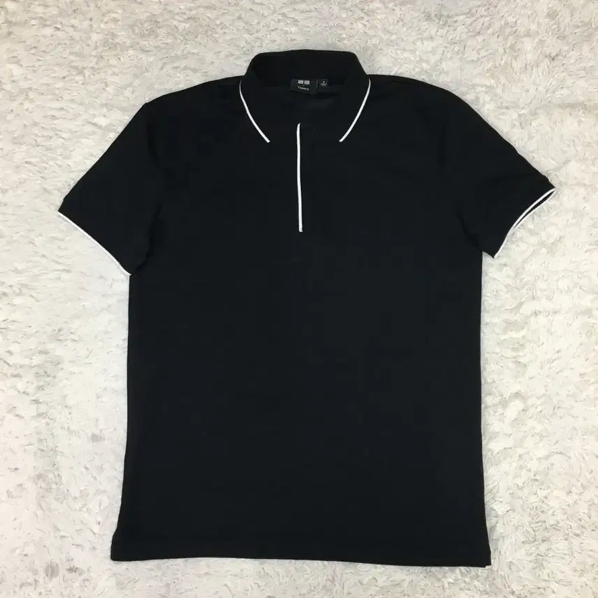 [BUNJANG] Uniqlo Theory Collar Neck Short Sleeve T-shirt / 유니클로 띠어리 카라넥반팔 만원샵 FF30