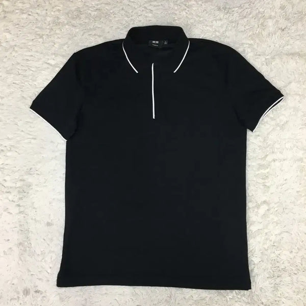 [BUNJANG] Uniqlo Theory Collar Neck Short Sleeve T-shirt / 유니클로 띠어리 카라넥반팔 만원샵 FF30